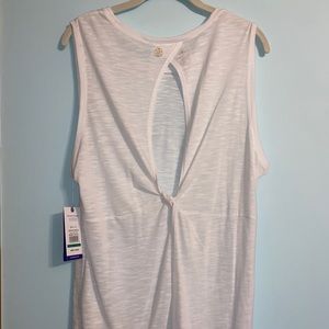 gaiam open back tank top